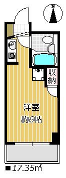 トーシンコーポ栄(ワンルーム/3階)の間取り写真