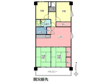 リベラル第一青山(4LDK/3階)の間取り写真