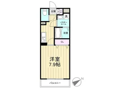 AZEST志村三丁目III(1K/3階)の間取り写真