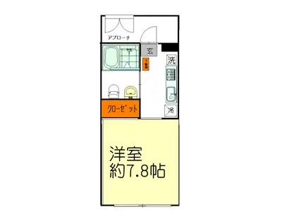 メゾン ベルウッド(1K/1階)の間取り写真