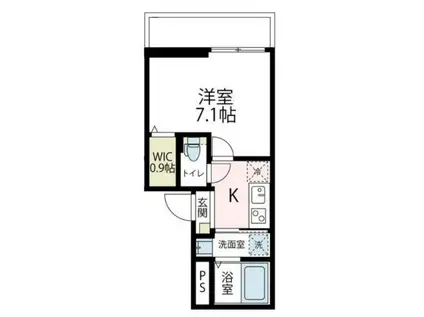 グランドルチェ(1K/3階)の間取り写真