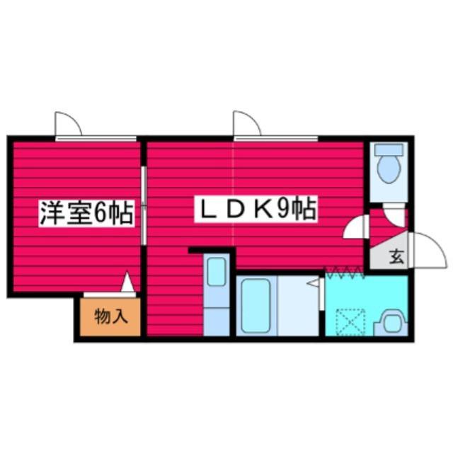 ステージイン月寒(1LDK/2階)の間取り写真
