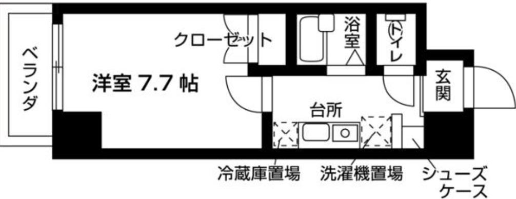 エル・セレーノ近大前(1K/5階)の間取り写真