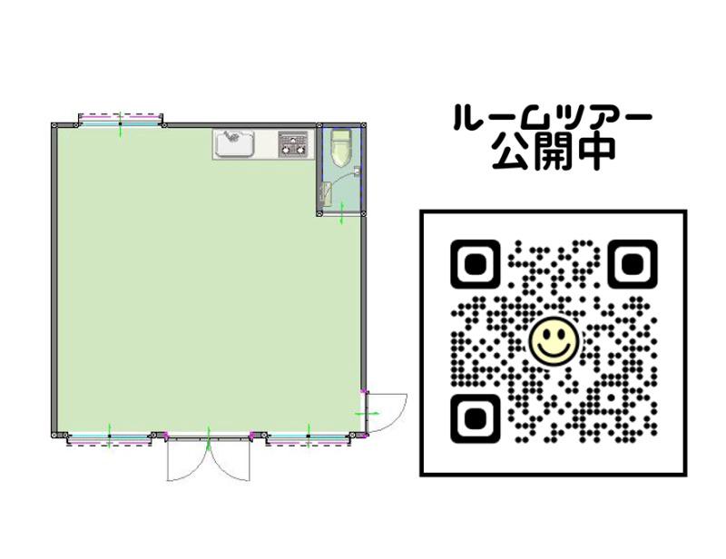 スカイハイム(ワンルーム/1階)の間取り写真