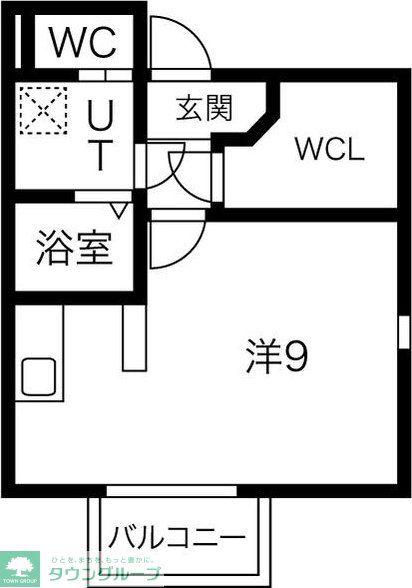 ILUSION中村日赤(ワンルーム/3階)の間取り写真
