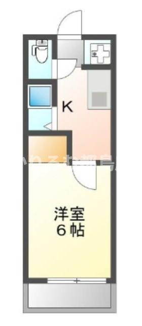 センス都島(1K/4階)の間取り写真