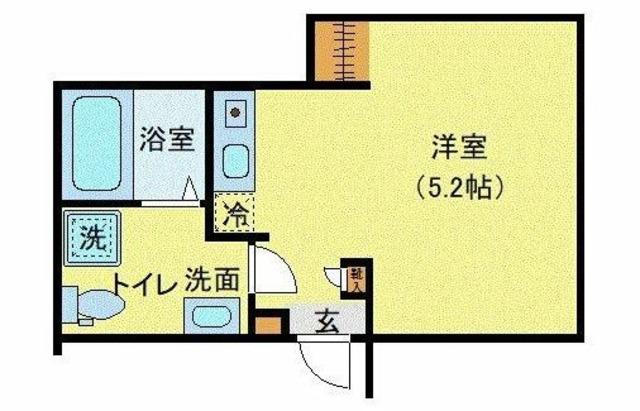 フィオーレ金町II(ワンルーム/2階)の間取り写真