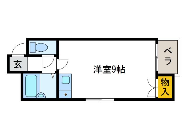 ホワイトハイツ大正(1K/4階)の間取り写真