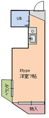 グレイス妙音通(ワンルーム/4階)の間取り写真