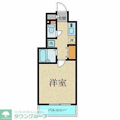 エステムコート池袋PRIMEAXIA(1K/10階)の間取り写真