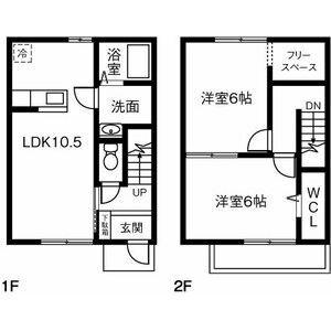 GRAND CHARIO 美法(2LDK/1階)の間取り写真