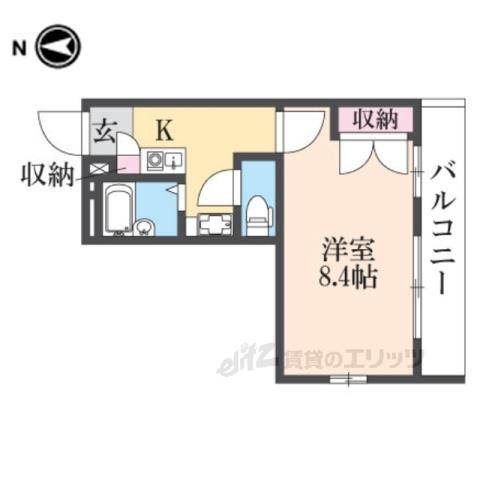 レオパレス大陽弐番館(1K/2階)の間取り写真