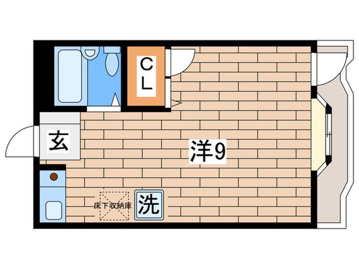 リブレ蒔田II(ワンルーム/1階)の間取り写真