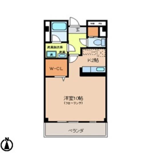 プリステージュ(ワンルーム/3階)の間取り写真