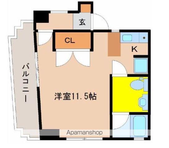 第3岩切ビル(ワンルーム/5階)の間取り写真