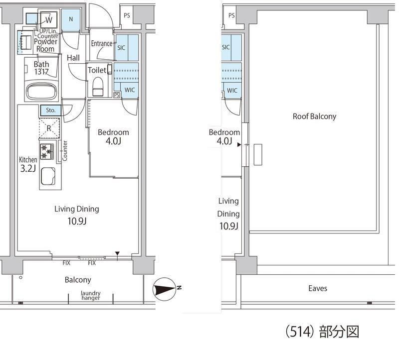 グリーンレジデンス赤坂(1SLDK/5階)の間取り写真