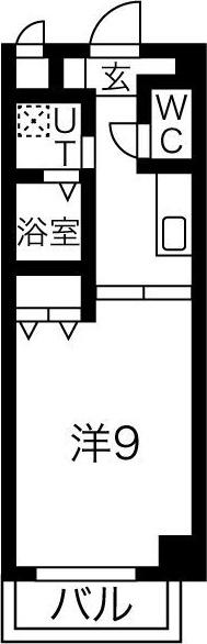サザンクレスト堺(1K/6階)の間取り写真