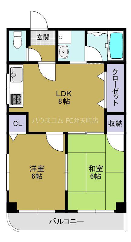 MOCO-06(2LDK/3階)の間取り写真