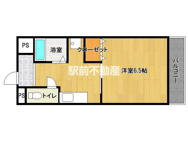 ハイデルベルク(1K/3階)の間取り写真