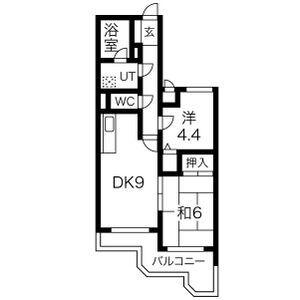 藤和シティコープ根岸(2DK/1階)の間取り写真