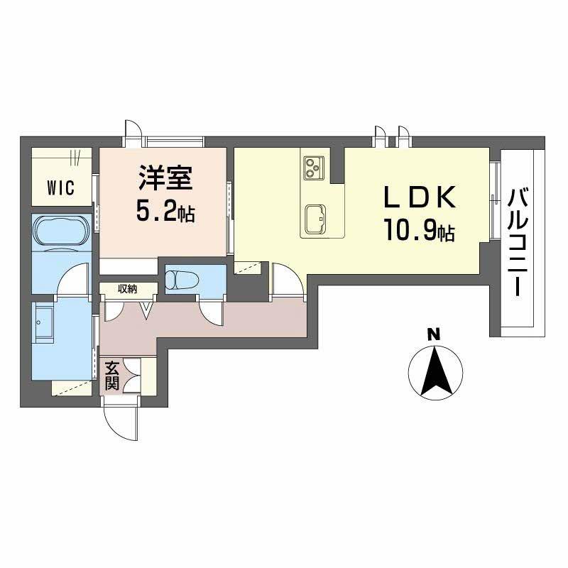 シャーメゾンミュゼ(1LDK/3階)の間取り写真