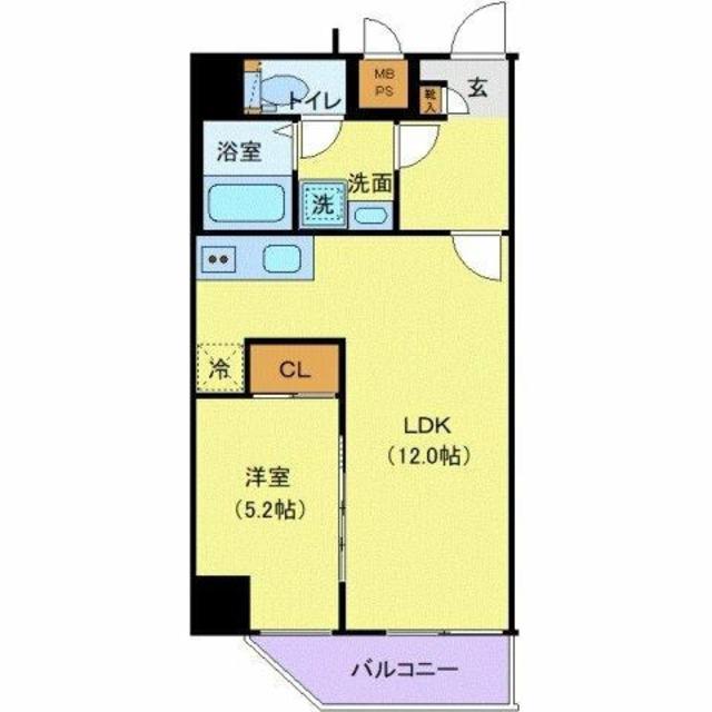 オーイズミ大塚レジデンス(1LDK/6階)の間取り写真