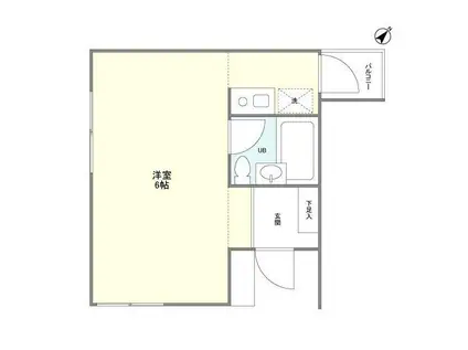 NEST乃木坂 ネスト乃木坂(ワンルーム/3階)の間取り写真