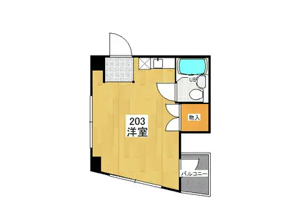メゾン芙蓉菊坂(ワンルーム/2階)の間取り写真