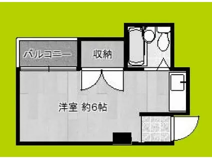津田サンズビル(ワンルーム/3階)の間取り写真