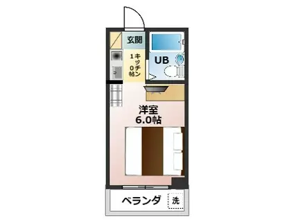 HOUSING 101(ワンルーム/3階)の間取り写真