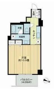 池尻マンション(1K/5階)の間取り写真