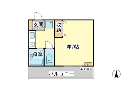 KAGA HOUSE(1K/2階)の間取り写真