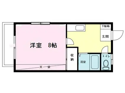 K1マンション(1K/3階)の間取り写真