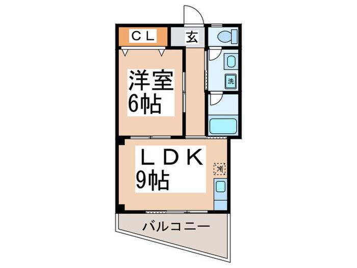 エグゼ21(1LDK/5階)の間取り写真