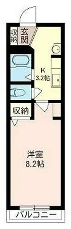 ミューズ中原 3階階 間取り