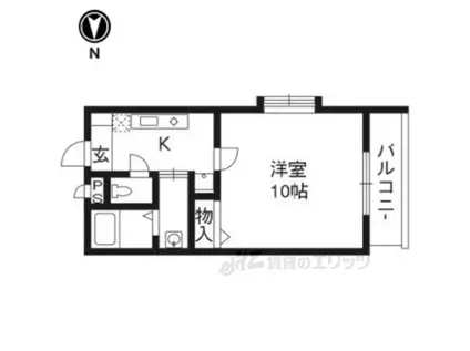 メゾン・チェリーイースト(1K/3階)の間取り写真