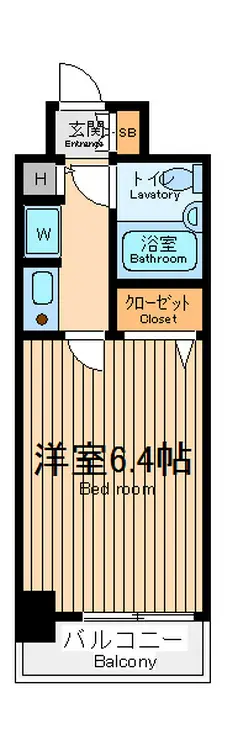 ダイヤモンドタワー鶴見 4階階 間取り