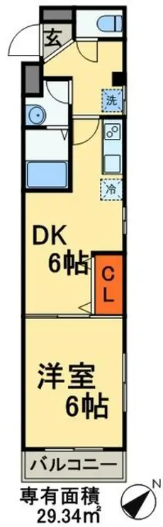 金太郎ヒルズ70 6階階 間取り