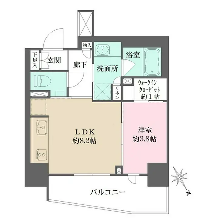 ザ・パークハウス赤羽フロント 14階階 間取り