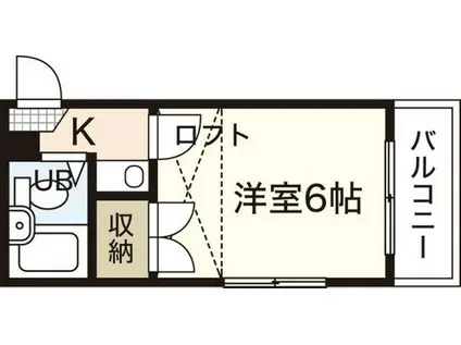 SAKURASAKU(1K/1階)の間取り写真