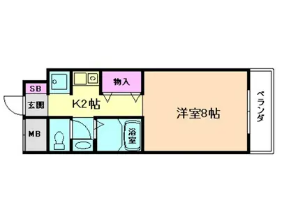 ロイヤル御幣島(1K/7階)の間取り写真