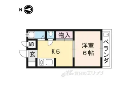 加藤マンション(1DK/3階)の間取り写真