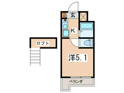 YOKOHAMA BAY HILLS(1K/3階)の間取り写真