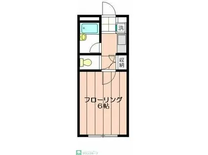 グランドール・アン(1K/1階)の間取り写真