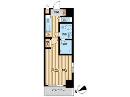 ミュプレ練馬桜台(1K/8階)の間取り写真