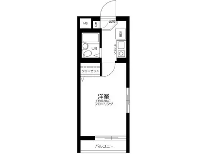 プライム池袋(1K/3階)の間取り写真