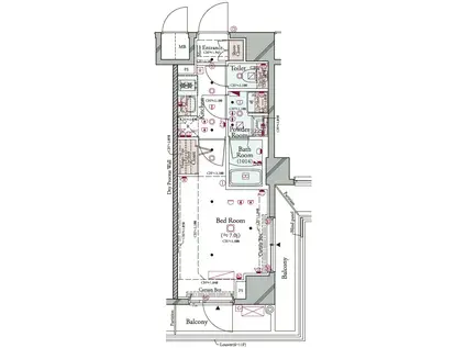 コンシェリア横濱 (1K/11階)の間取り写真