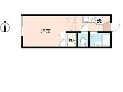 エクレール上尾(ワンルーム/1階)の間取り写真