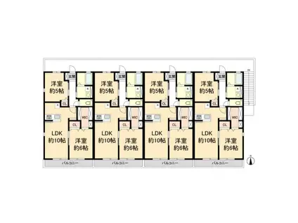 グレイスコート東太田A(2LDK/1階)の間取り写真