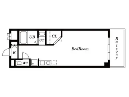 フレンテ靱公園(ワンルーム/7階)の間取り写真